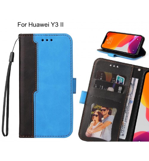 Huawei Y3 II Case Wallet Denim Leather Case Cover