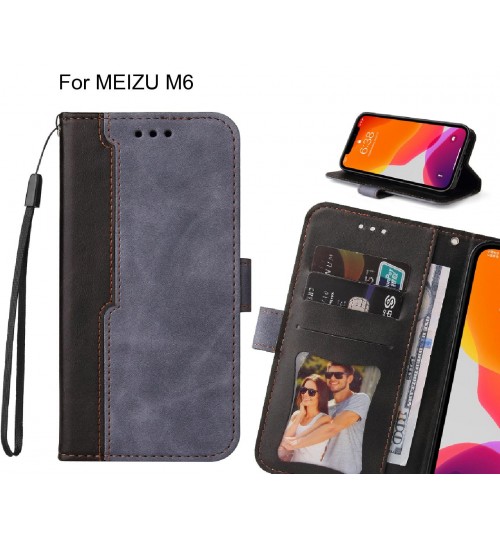 MEIZU M6 Case Wallet Denim Leather Case Cover