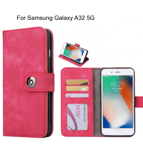 Samsung Galaxy A32 5G case retro leather wallet case