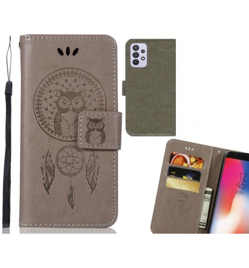 Samsung Galaxy A32 5G Case Embossed wallet case owl