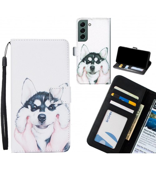 Samsung Galaxy S22 case 3 card leather wallet case printed ID