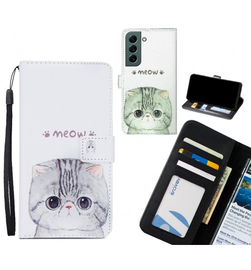 Samsung Galaxy S22 case 3 card leather wallet case printed ID