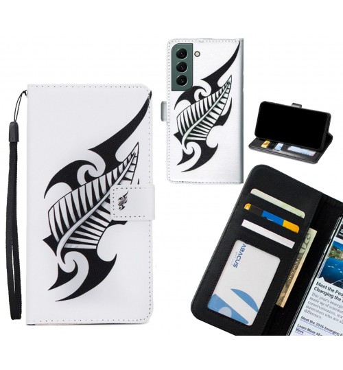 Samsung Galaxy S22 case 3 card leather wallet case printed ID