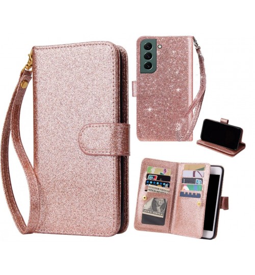 Samsung Galaxy S22 Case Glaring Multifunction Wallet Leather Case