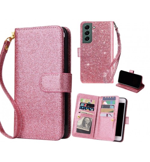 Samsung Galaxy S22 Case Glaring Multifunction Wallet Leather Case