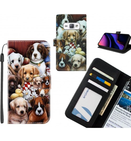 GALAXY J1 2016 case leather wallet case printed ID