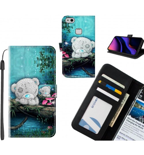 HUAWEI P10 LITE case leather wallet case printed ID