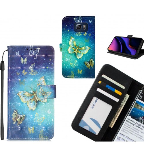 S6 Edge Plus case leather wallet case printed ID