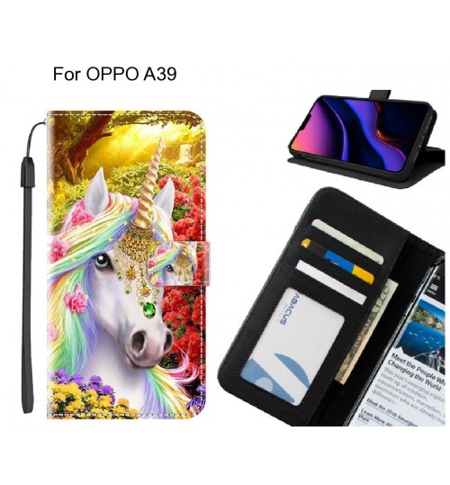 OPPO A39 case leather wallet case printed ID