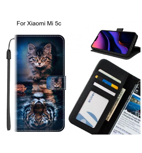 Xiaomi Mi 5c case leather wallet case printed ID