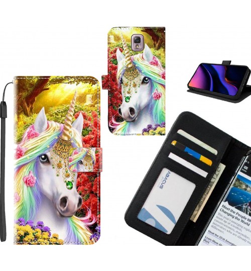 Galaxy Note 3 case leather wallet case printed ID