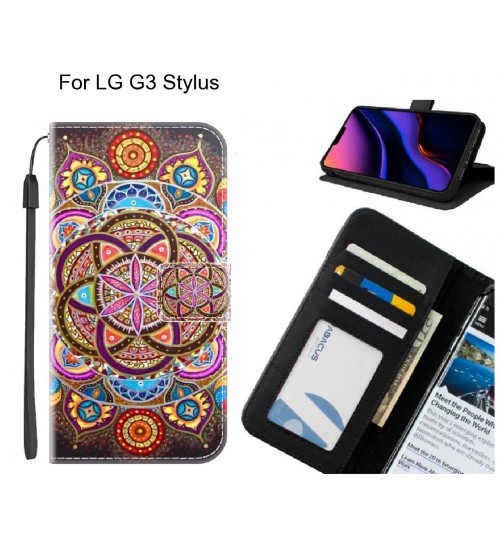 LG G3 Stylus case leather wallet case printed ID