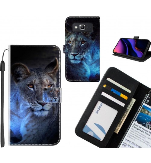 Galaxy J2 Prime case leather wallet case printed ID