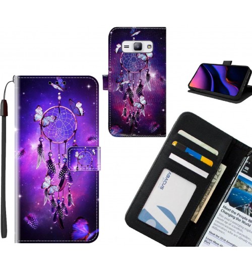 Galaxy J1 Ace case leather wallet case printed ID