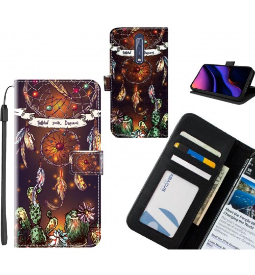 NOKIA 8 case leather wallet case printed ID