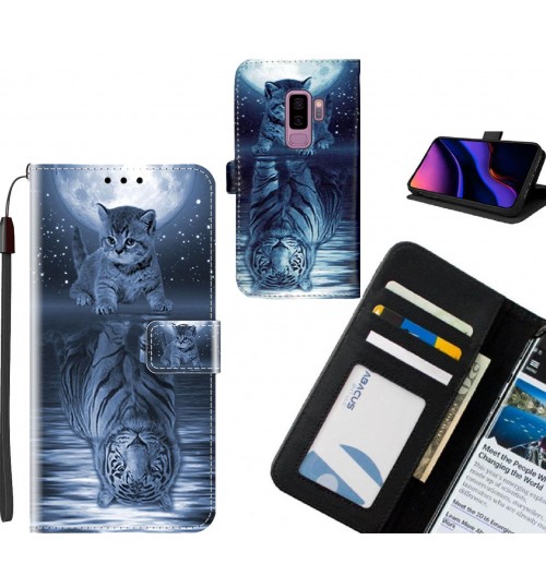 Galaxy S9 PLUS case leather wallet case printed ID