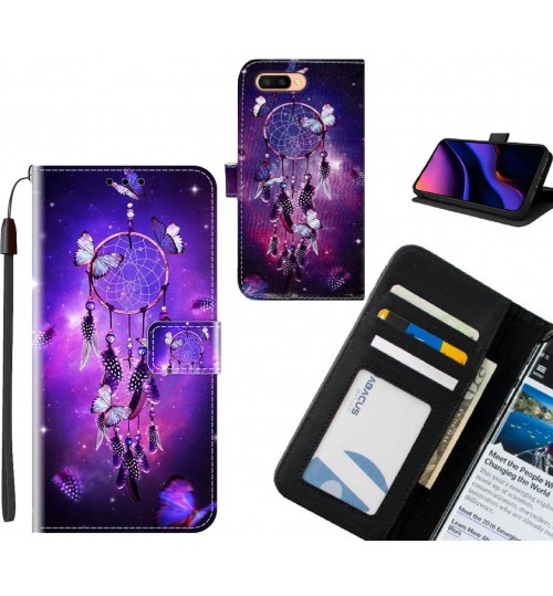 Oppo R11s case leather wallet case printed ID