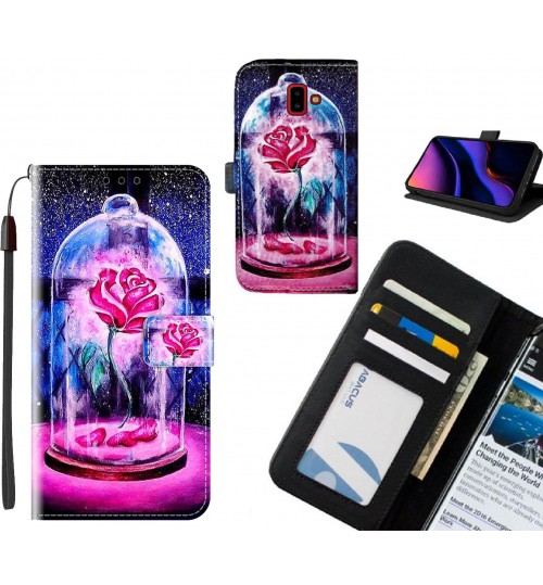 Galaxy J6 Plus case leather wallet case printed ID
