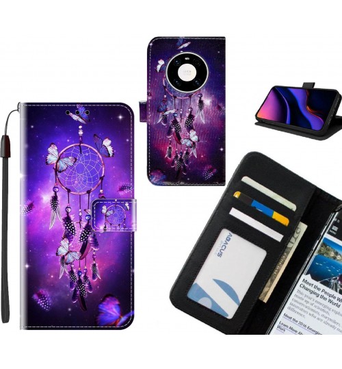 Huawei Mate 40 pro case leather wallet case printed ID