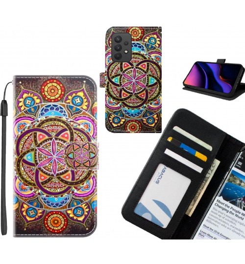 Samsung Galaxy A32 4G case leather wallet case printed ID