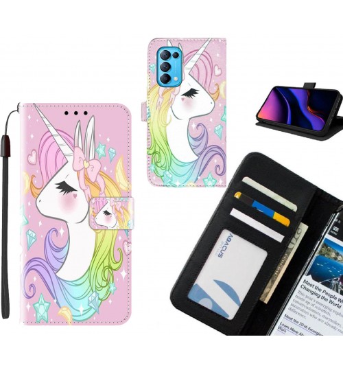 Oppo Find X3 Lite case leather wallet case printed ID