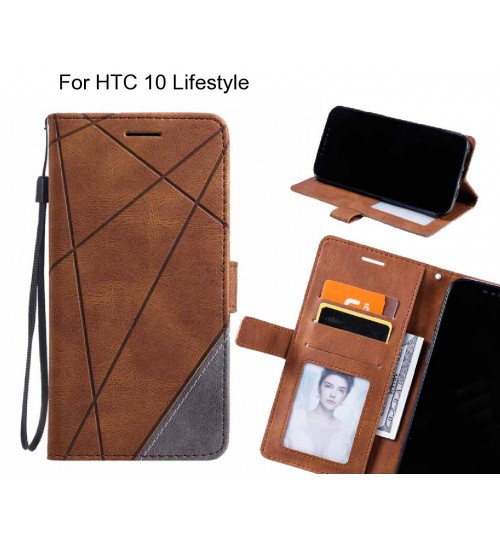 HTC 10 Lifestyle Case Wallet Premium Denim Leather Cover