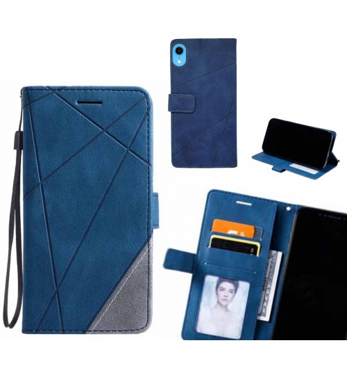 iPhone XR Case Wallet Premium Denim Leather Cover