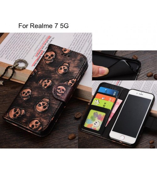 Realme 7 5G  case Leather Wallet Case Cover