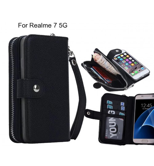 Realme 7 5G Case coin wallet case full wallet leather case