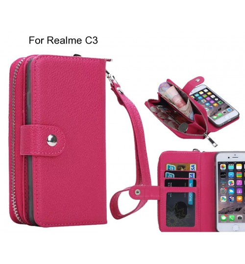 Realme C3 Case coin wallet case full wallet leather case