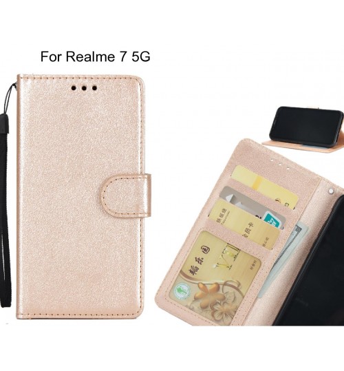 Realme 7 5G  case Silk Texture Leather Wallet Case