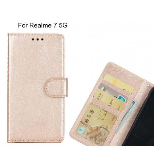 Realme 7 5G  case magnetic flip leather wallet case