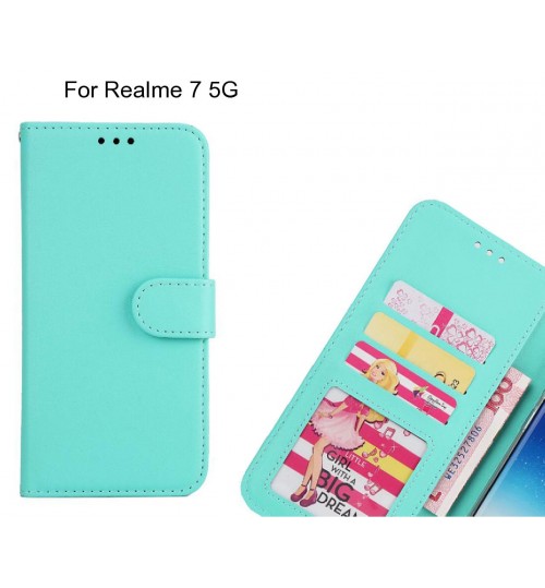 Realme 7 5G  case magnetic flip leather wallet case