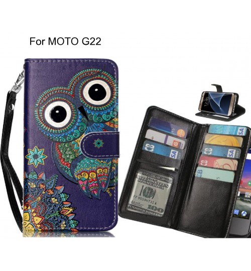MOTO G22 case Multifunction wallet leather case