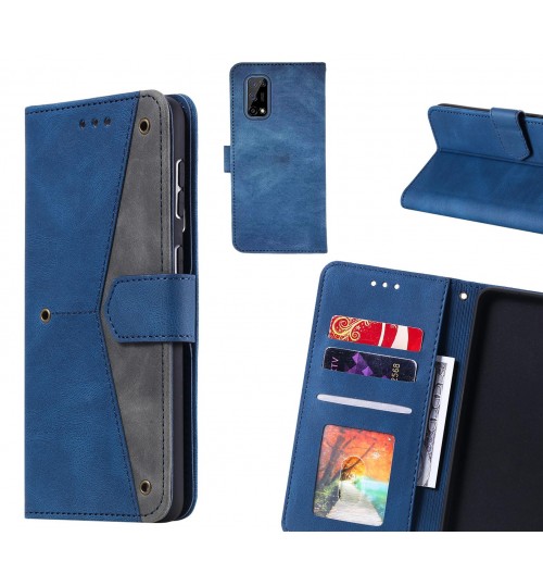 Realme 7 5G Case Wallet Denim Leather Case Cover