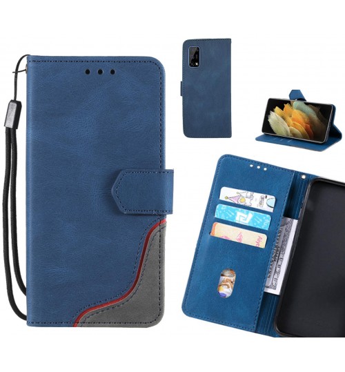 Realme 7 5G Case Wallet Denim Leather Case