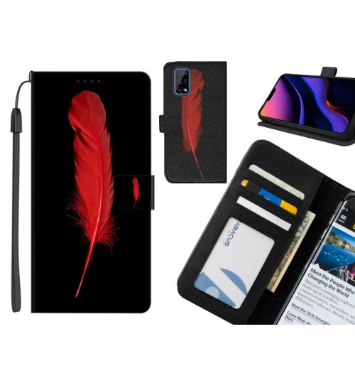 Realme 7 5G case leather wallet case printed ID