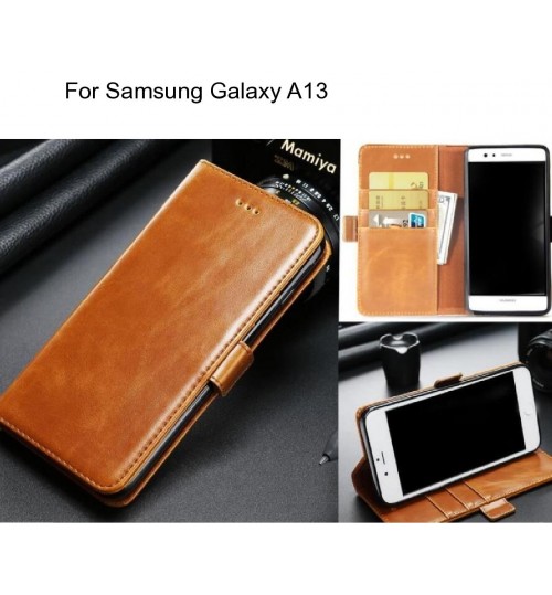 Samsung Galaxy A13 case executive leather wallet case