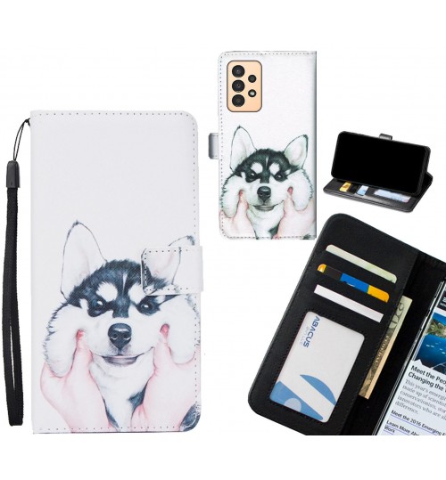 Samsung Galaxy A13 case 3 card leather wallet case printed ID