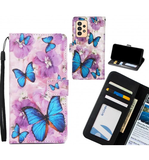 Samsung Galaxy A13 case 3 card leather wallet case printed ID