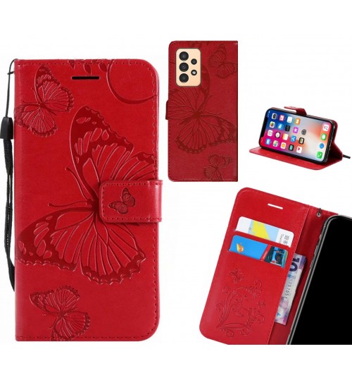 Samsung Galaxy A13 case Embossed Butterfly Wallet Leather Case