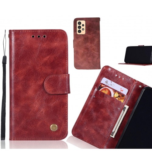 Samsung Galaxy A13 Case Vintage Fine Leather Wallet Case