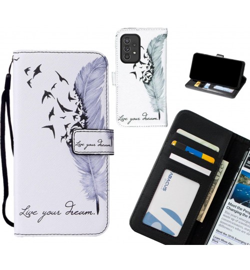 Samsung Galaxy A33 5G case leather wallet case printed ID