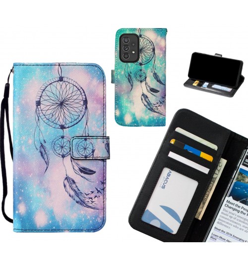 Samsung Galaxy A33 5G case leather wallet case printed ID