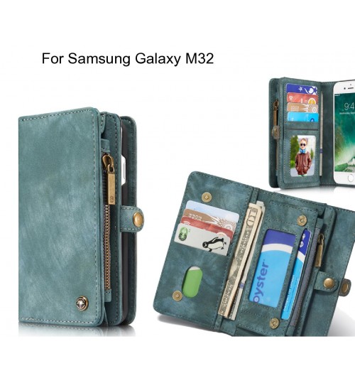 Samsung Galaxy M32 Case Retro leather case multi cards