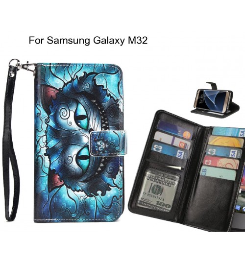 Samsung Galaxy M32 case Multifunction wallet leather case