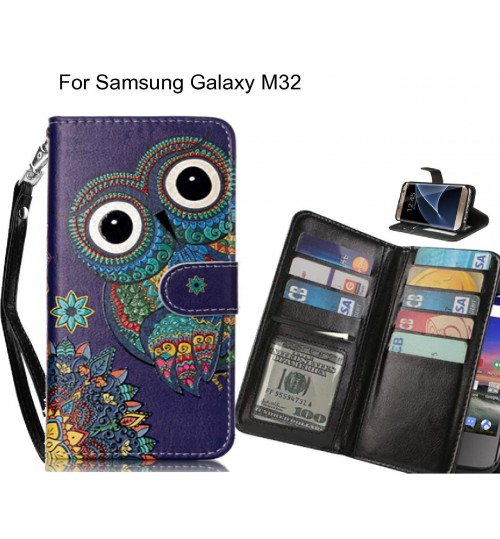 Samsung Galaxy M32 case Multifunction wallet leather case