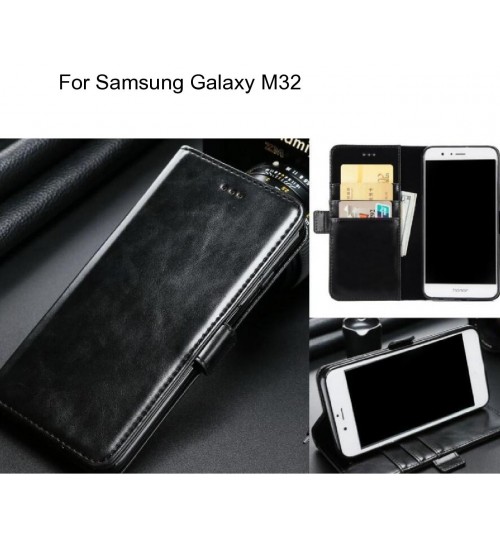 Samsung Galaxy M32 case executive leather wallet case