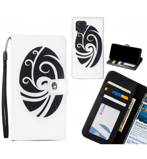 Samsung Galaxy M32 case 3 card leather wallet case printed ID