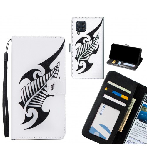 Samsung Galaxy M32 case 3 card leather wallet case printed ID